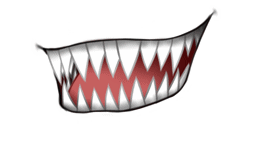 Gif animé bouche monstre